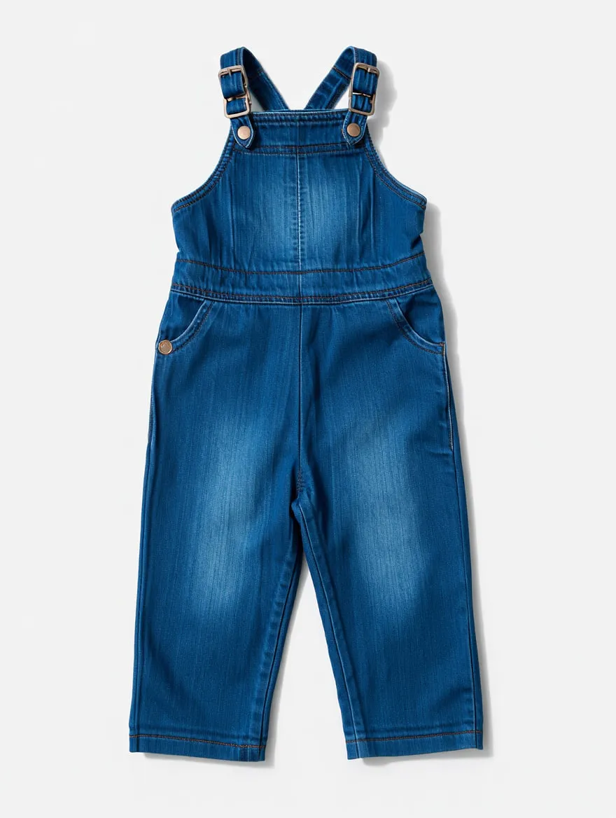 Girls' Denim Jumpsuit