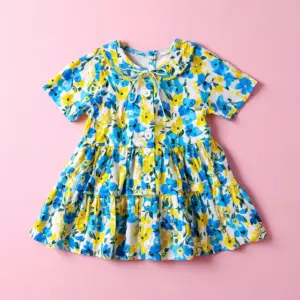 Girls' Floral Printed Frock