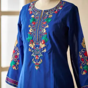 Women's Heavy Embroidered Lawn Kurta